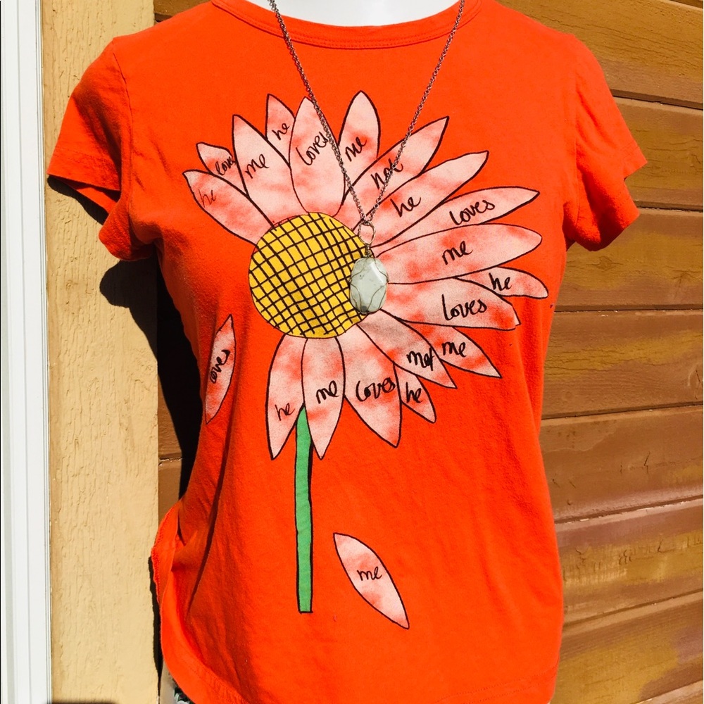 Delia’s Orange Daisy T-Shirt